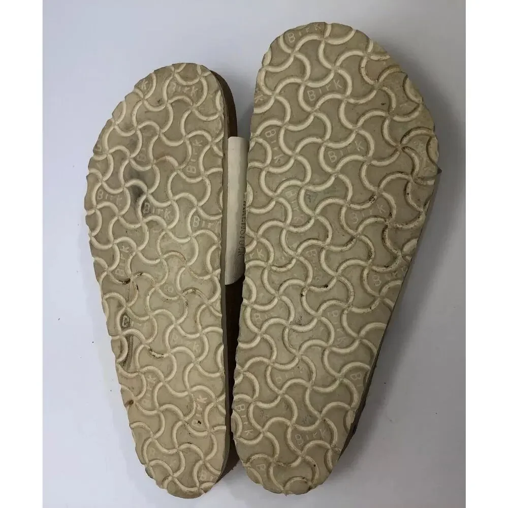 Birkenstock Ibiza Double Strap Slides Open Toe White Cork Sandals EU 40 Womens 9 - Picture 5 of 12